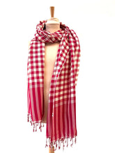 Le Grand Krama Campagnard Rose